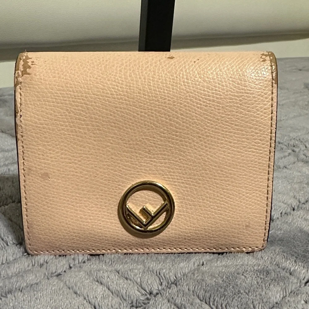Fendi Compact Leather Wallet